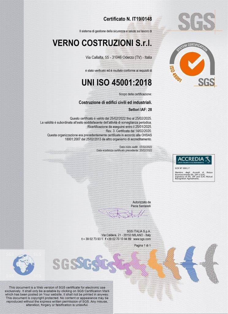 UNI ISO 45001:2018